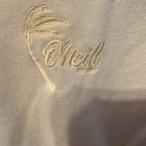 O'Neill Cream Hoodie used once in like new condition size M - Picture 3 of 6